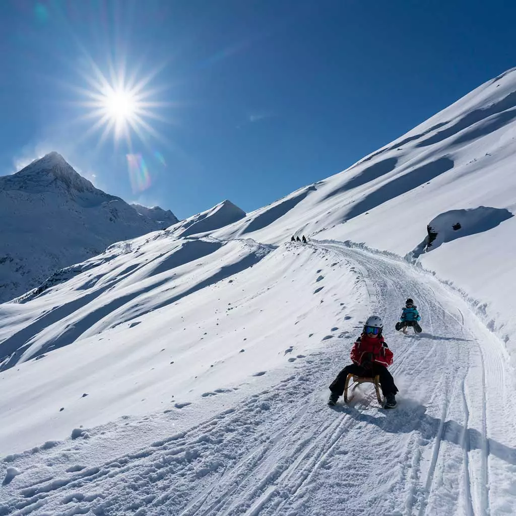 Tobogganing in Sölden